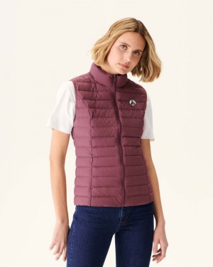 JOTT Bordeaux Grenada Stretch Ärmlös Pufferjackor Dam Vinröda | FJZ-0917