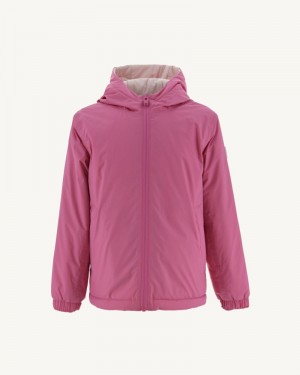 JOTT CH Reversible Ultralight Hooded Dunjackor Barn Rosa Ljusrosa | RLA-8624