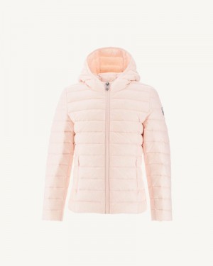 JOTT Carla Light Hooded Dunjackor Barn Ljusrosa | FIE-0216