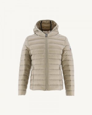 JOTT Carla Lätta Hooded Dunjackor Barn Beige | ETL-3772