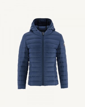 JOTT Carla Lätta Hooded Dunjackor Barn Blå | GWD-9207