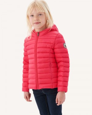 JOTT Carla Lätta Hooded Dunjackor Barn Fushia | IDL-7720