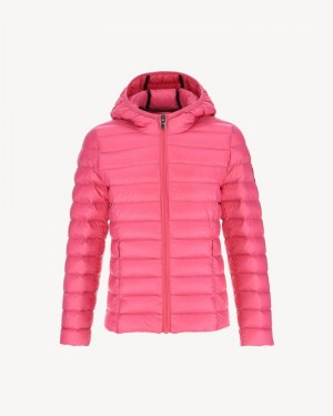 JOTT Carla Lätta Hooded Dunjackor Barn Rosa | YBI-3664