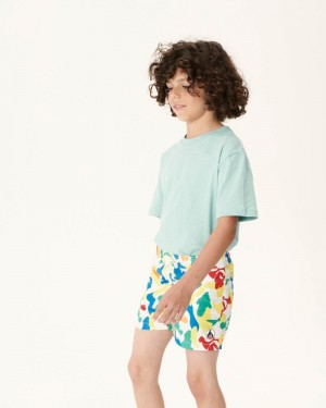 JOTT Cassis Multicolored Camo Swim Shorts Barn Mörkblå | SRV-8085