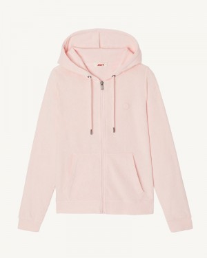 JOTT Corail Zipped Toweling Jacka Dam Ljusrosa | JQJ-7688