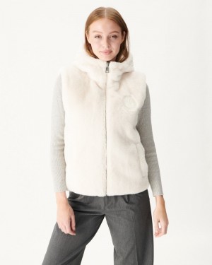 JOTT Daria Reversible Great Cold Ärmlös Dunjackor Dam Vita | CSX-2073