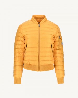 JOTT Emmy Light Pufferjackor Dam Senapsgult | DKO-5791