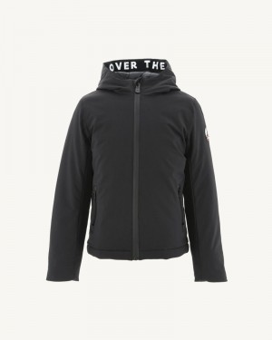 JOTT Ghiaccio Hooded Dunjackor Barn Svarta | EJS-2449