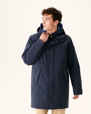 JOTT Gobi Reversible 5-in-1 Hooded Parkas Herr Marinblå | KYT-6664