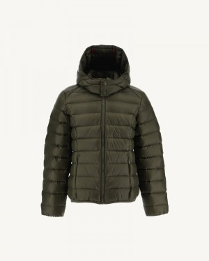 JOTT Gold Grand Cold Hooded Dunjackor Barn Olivgröna | FHC-1107