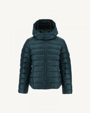 JOTT Grand Cold Hooded Dunjackor Barn Mörkgröna | SFL-6528