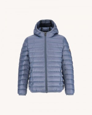 JOTT Hugo Lätta Hooded Dunjackor Barn Blå | RHI-8892