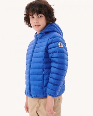 JOTT Hugo Lätta Hooded Dunjackor Barn Kungsblått Blå | TOC-9014