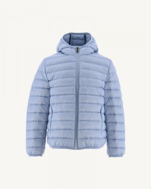 JOTT Hugo Lätta Hooded Dunjackor Barn Ljusblå | NXG-2916