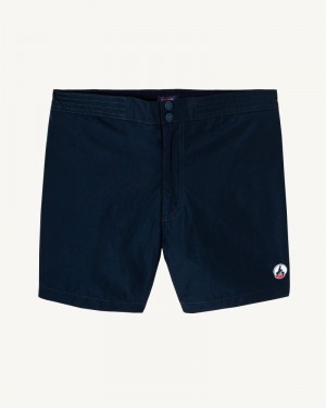 JOTT Navy Deauville Swim Shorts Herr Svarta | XMA-0332