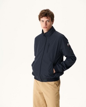 JOTT Oregon Pocketable Hooded Jacka Herr Marinblå | WSS-5245