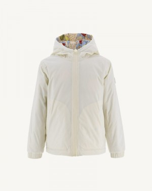 JOTT Ross Reversible Ultralight Hooded Dunjackor Barn Blå | VQY-1288