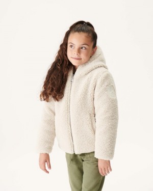 JOTT Vali Grand Cold Reversible Hooded Dunjackor Barn Beige | TVV-4116
