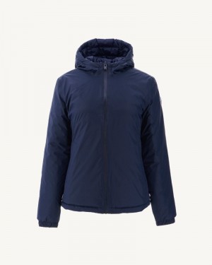 JOTT Vienne Reversible Hooded Pufferjackor Dam Marinblå | TAC-5631