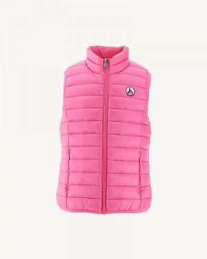 JOTT Zoe Ärmlös Dunjackor Barn Rosa | MJC-3428