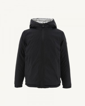 JOTT Zurich Reversible Dunjackor Barn Svarta Ljusgrå | IUH-5127
